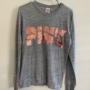 VS PINK Sequin long sleeve